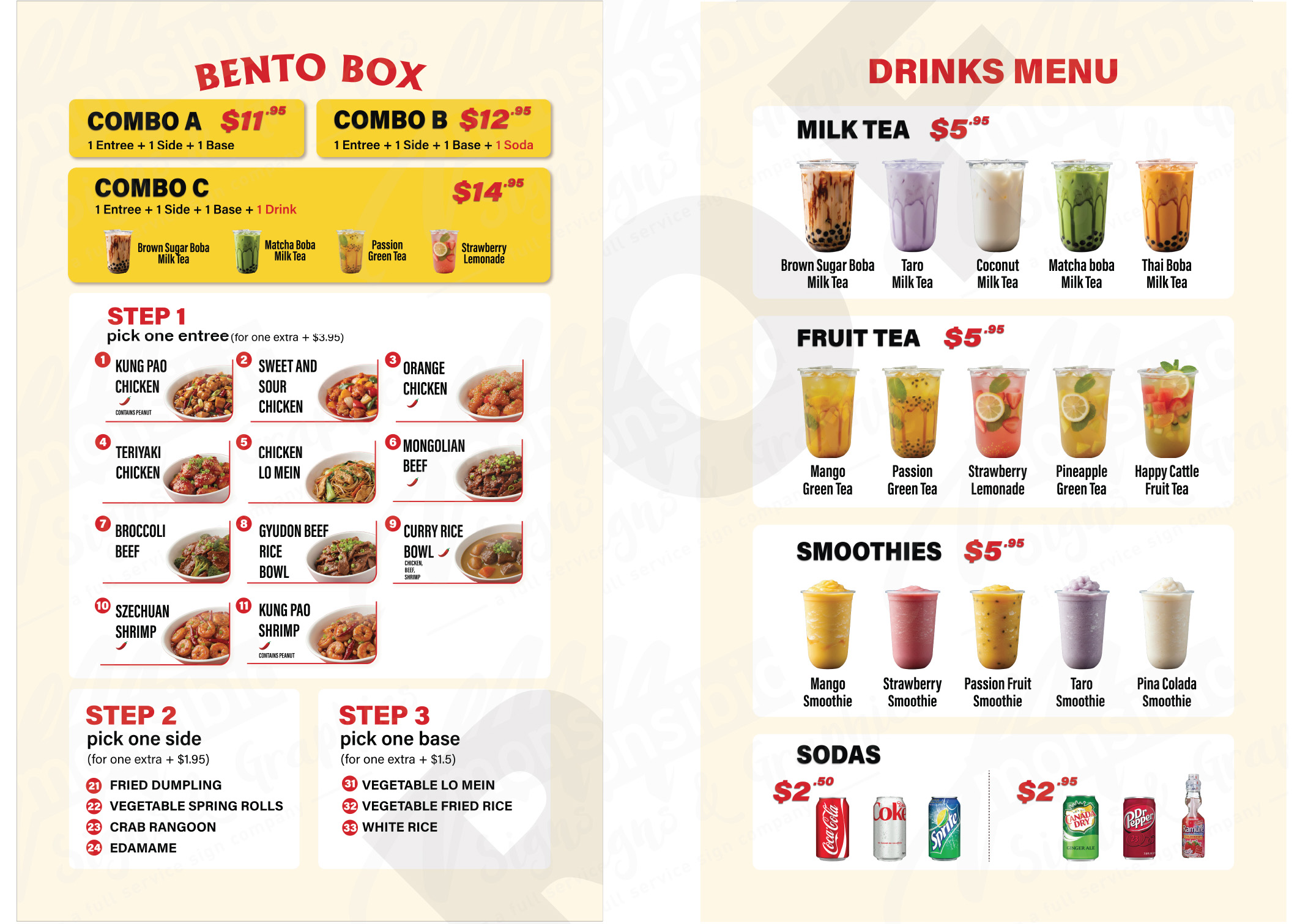 Menu Page 1